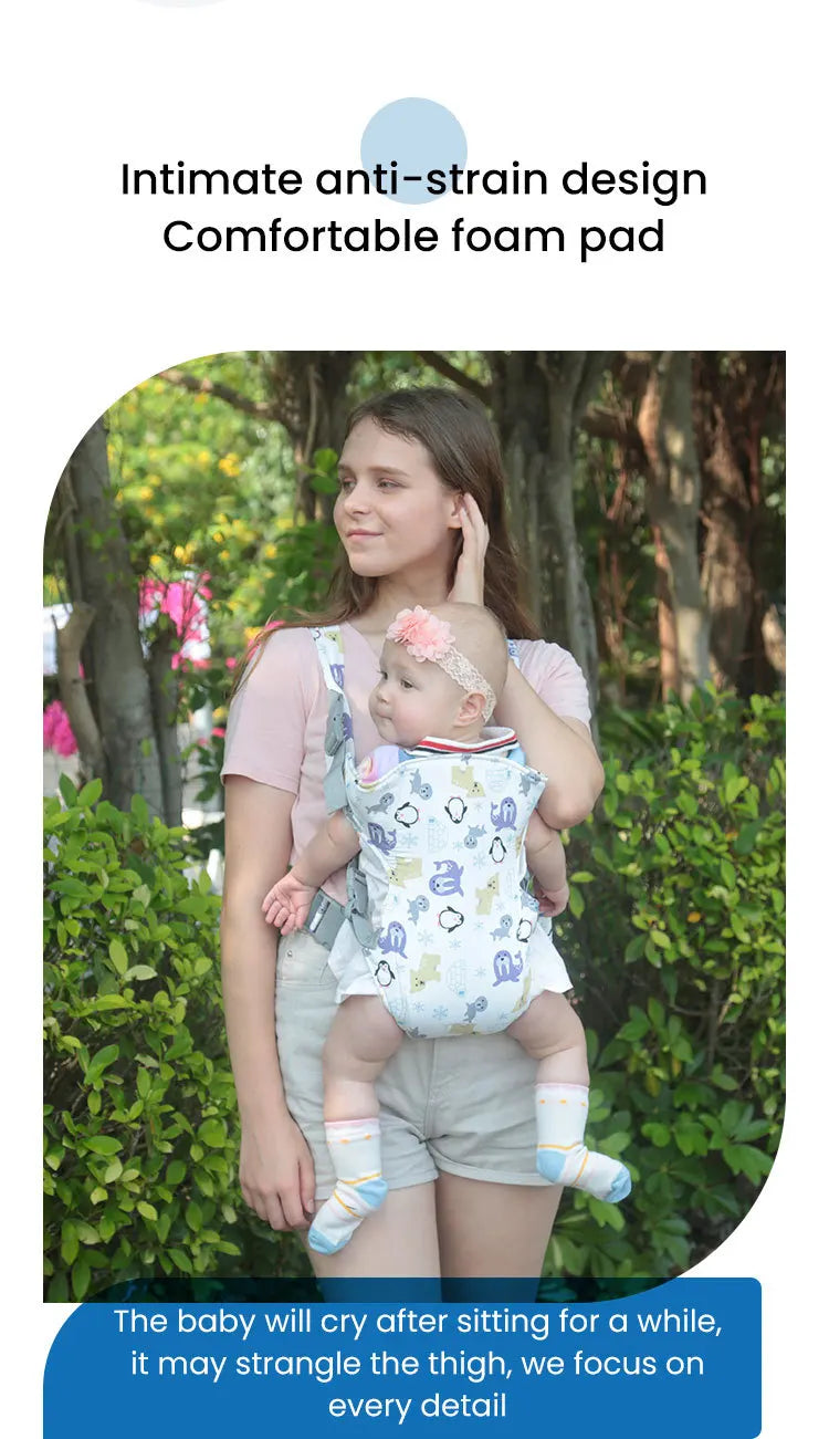 PANGDUBE Ergonomic Baby Carrier Kangaroo Baby Sling Newborn Wrap for Outdoor Use Comfortable Infant Carrier for Babies & Toddler