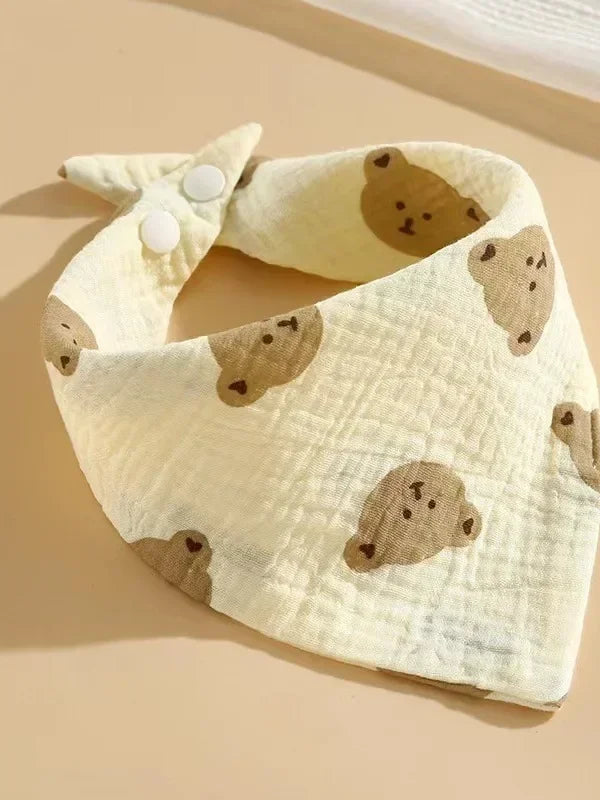 New Baby Cotton Soft Soothe Appease Square Towels Infant Color Matching Bandana Handkerchief Muslin Burp Cloths Feeding Bibs