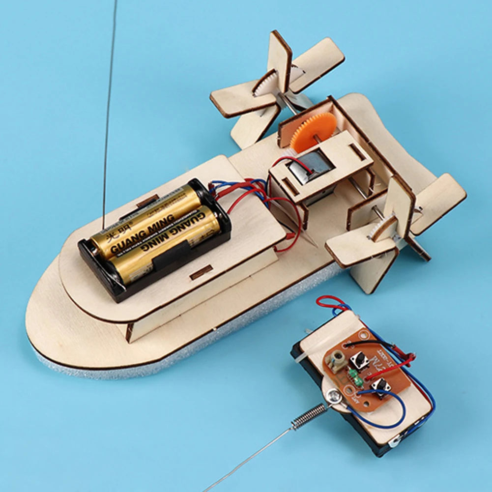 Kids DIY Science Toy Educational Scientific Experiment Puzzle Toys 3D Assemble Car Boat Model Physics School STEM Projects Kit