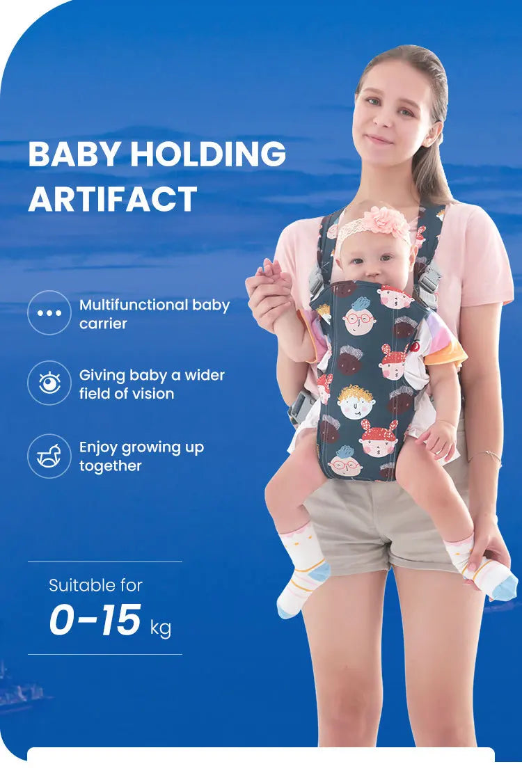 PANGDUBE Ergonomic Baby Carrier Kangaroo Baby Sling Newborn Wrap for Outdoor Use Comfortable Infant Carrier for Babies & Toddler