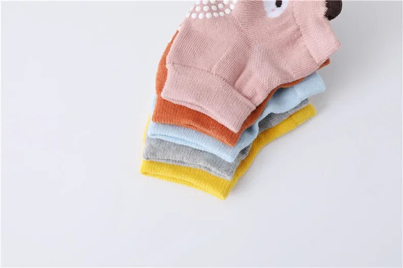 0-3 Years Cotton Baby Knee Pad Girls Boys Anti-slip Knee Pads Newborn Protector Crawling Elbow Cushion Kid Leging Kneecaps
