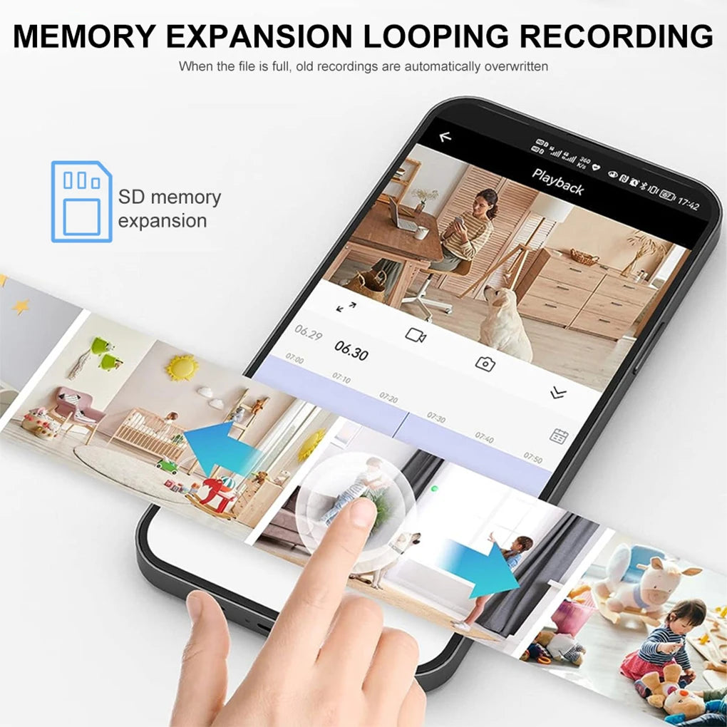 1080P WIFI Baby Monitoring Camera Motion Detection Alarm Reminder Voice Interactive Night Vision Monitoring for Baby