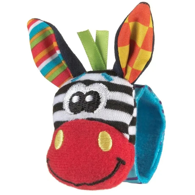 0-12 Months Baby Rattles Toys Animal Socks Wrist Strap +Rattle Baby Foot Socks Bug Wrist Strap Toddler Socks Pacifier Toys