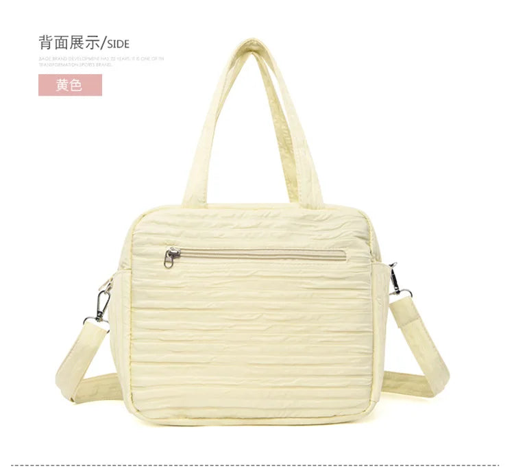 Baby Diaper Bags Maternity Mommy Bag Portable Multi-function Large Capacity Quilted Mom Travel Tote Bottle Storage with Pendant