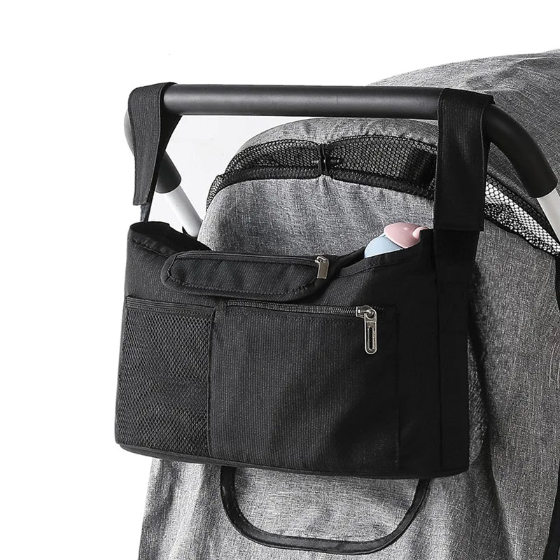 Baby Stroller Storage Bag Mummy Large Capacity Travel Hanging Bag Phone Bottle Holder Pram Diaper Bags Baby Stroller Accessories
