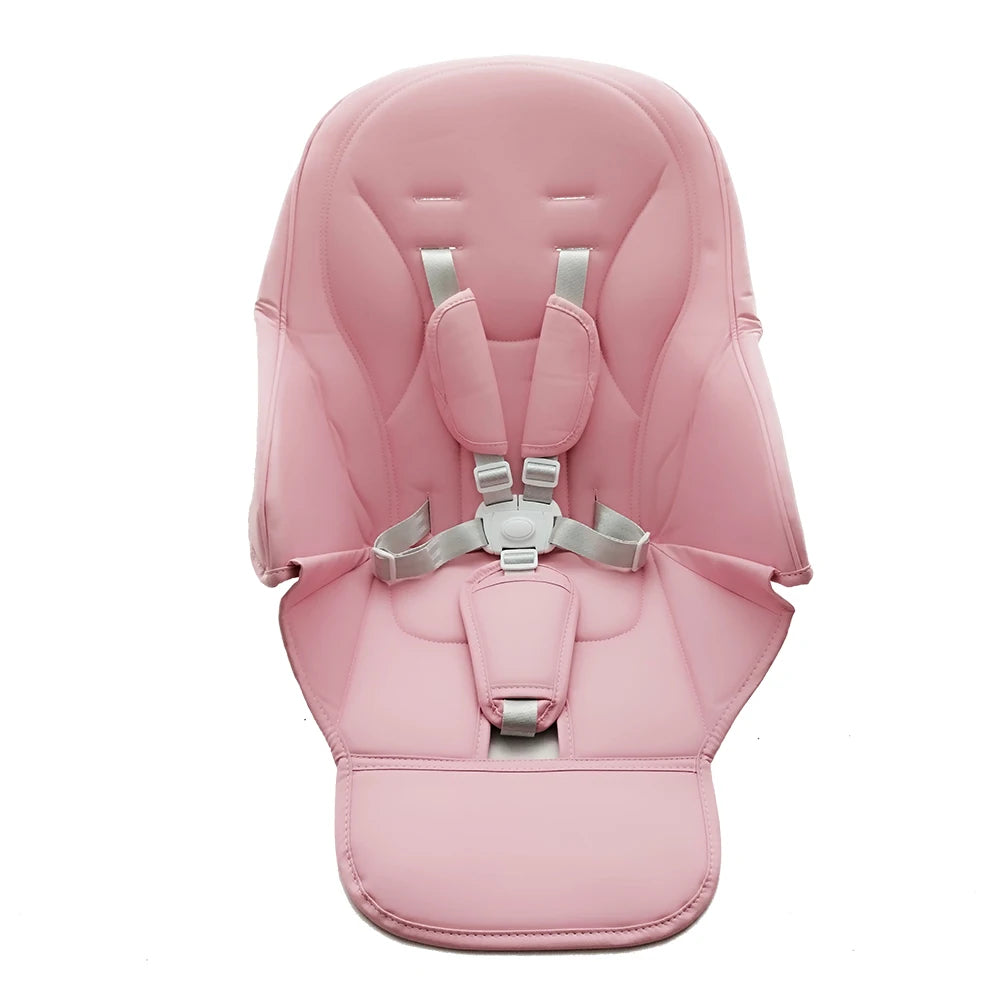 Seat Cushion For Peg perego Siesta Prima Pappa Zero3 High Chair PU Leather With Safety Belt Shoulder Crotch PAD DIY Replace Part