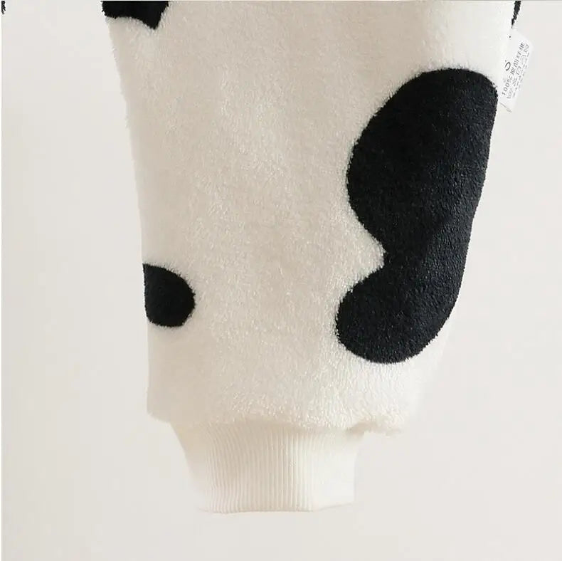 Coral Velvet Pajamas For Boys Girls Thick Flannel Onesies Toddles Warm Jumpsuits Kids Cartoon Blanket Autumn Winter Sleepwear