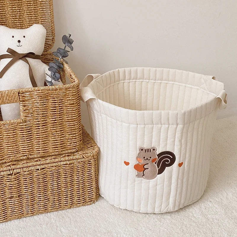 2022 New Diaper Bag Nappy Caddy Baby Items Toy Storage Bag for Newborn Crib Organizer Bedding Cotton Embroidery Mommy Bag Bebe