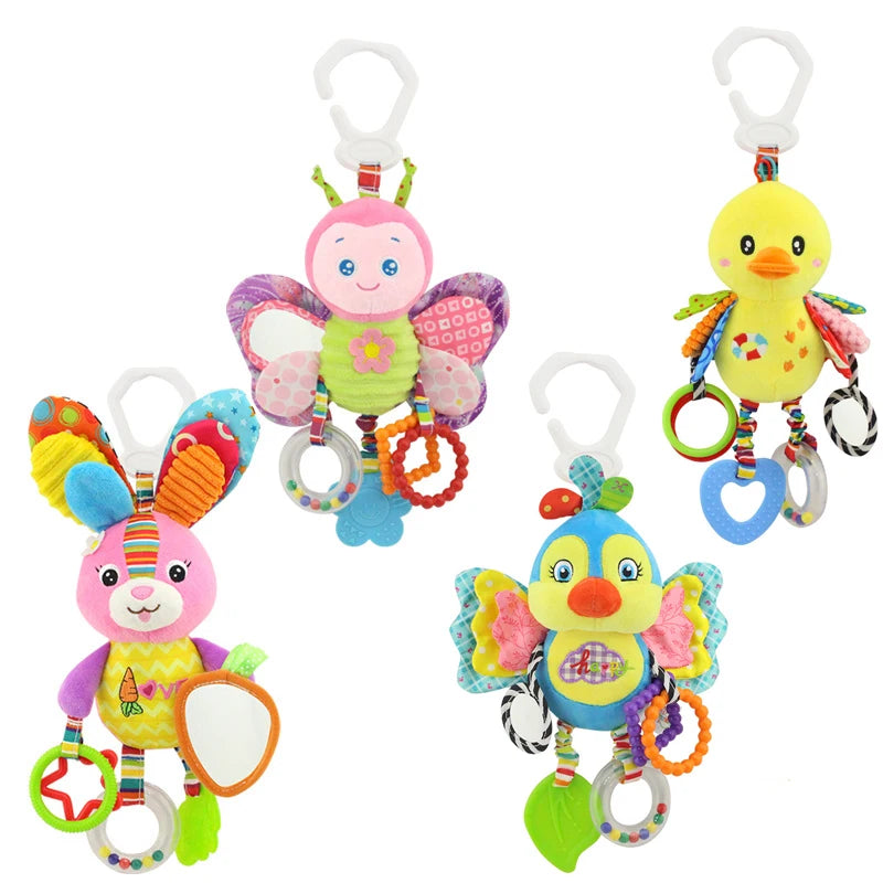 Baby Rattle Musical Caterpillar Worm Soft Infant Plush Toys Educational Interactive Sensory Toy for Babies Newborn Toddler Gift