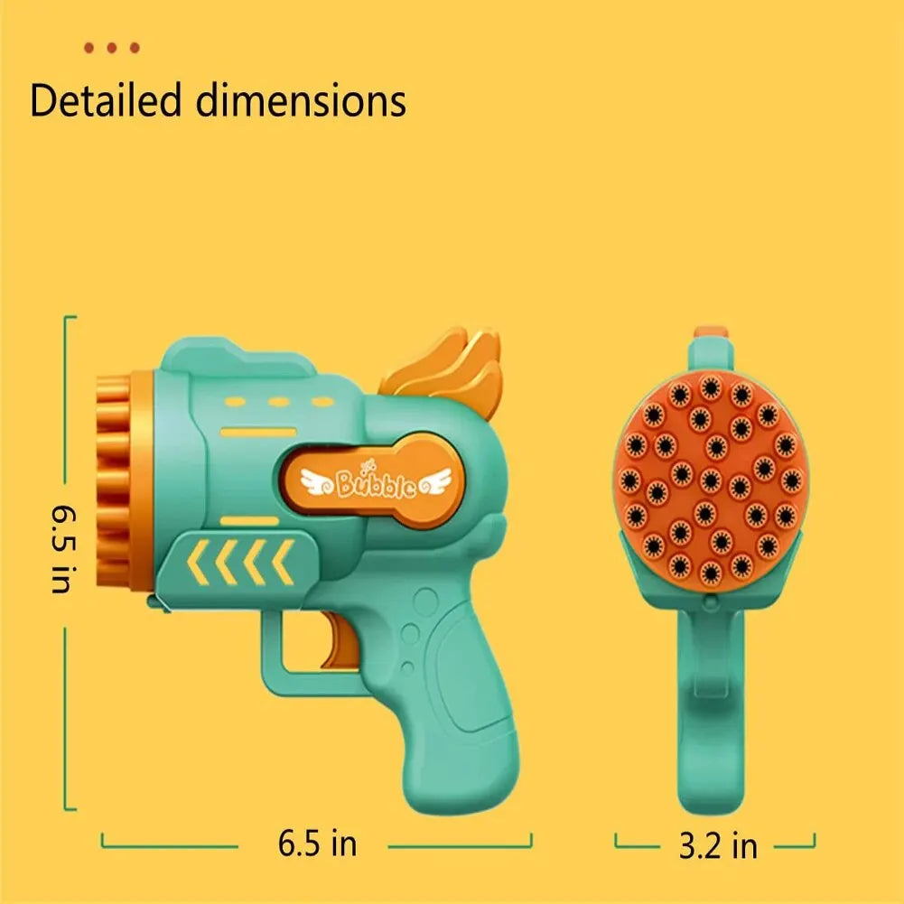 Bubble Gun Kids Toys Electric Automatic Soap Rocket Bubbles Machine Outdoor Wedding Party Toy LED Light Children Birthday Gifts