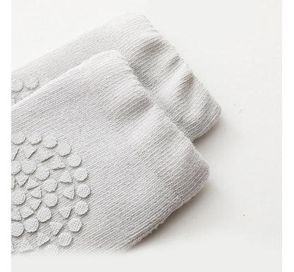 Baby Knee Pads Socks Set for Girls Boys Summer Solid Color Anti Slip Socks Kid Crawling Safety Floor Sock Leg Knee Protector