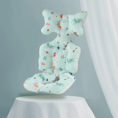 Baby Pushchair Seat Liner Universal Stroller Cotton Pad Warm Mat Sleeping Mattress Head Support Pillow Infant Pram High Chair C
