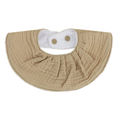 Double Layers Cotton Baby Feeding Bibs Cartoon Printed Newborn Burp Cloth Saliva Towel Scarf for Stuff Shower Gifts