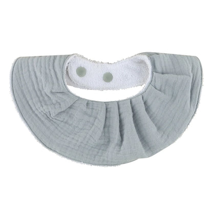 Double Layers Cotton Baby Feeding Bibs Cartoon Printed Newborn Burp Cloth Saliva Towel Scarf for Stuff Shower Gifts
