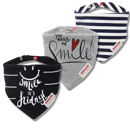 3pcs Organic Cotton Baby Scarf Muslin Burp Cloth Bandana Bibs Newborn Baby Boy Infant Girl Toddler Winter Scarf Waterproof Bib