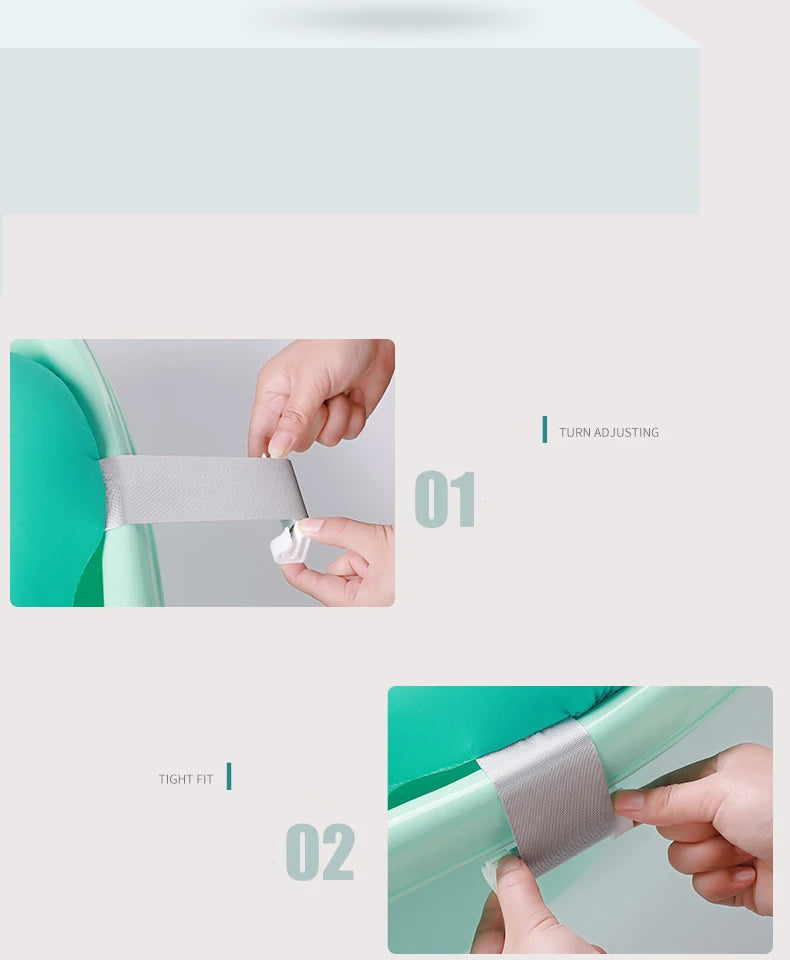 Baby Bath Seat Support Mat Foldable Baby Bath Tub Pad Chair Newborn Bathtub Pillow Infant Anti-Slip Soft Comfort Body Cushion