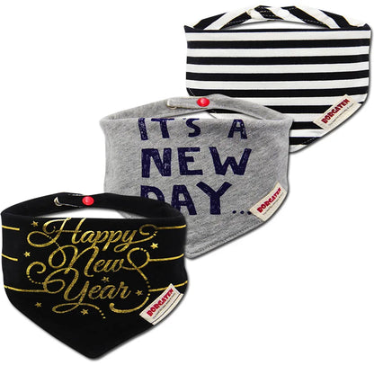 3pcs Organic Cotton Baby Scarf Muslin Burp Cloth Bandana Bibs Newborn Baby Boy Infant Girl Toddler Winter Scarf Waterproof Bib