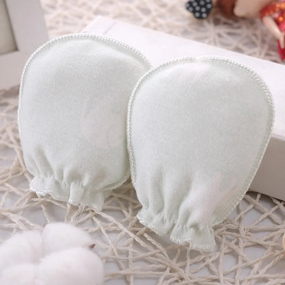 5 pairs/lot Newborn Baby Mittens Cotton Cartoon Soft Boys Girls Resuable Gloves 0-3M Baby Girl Boy Head Mittens