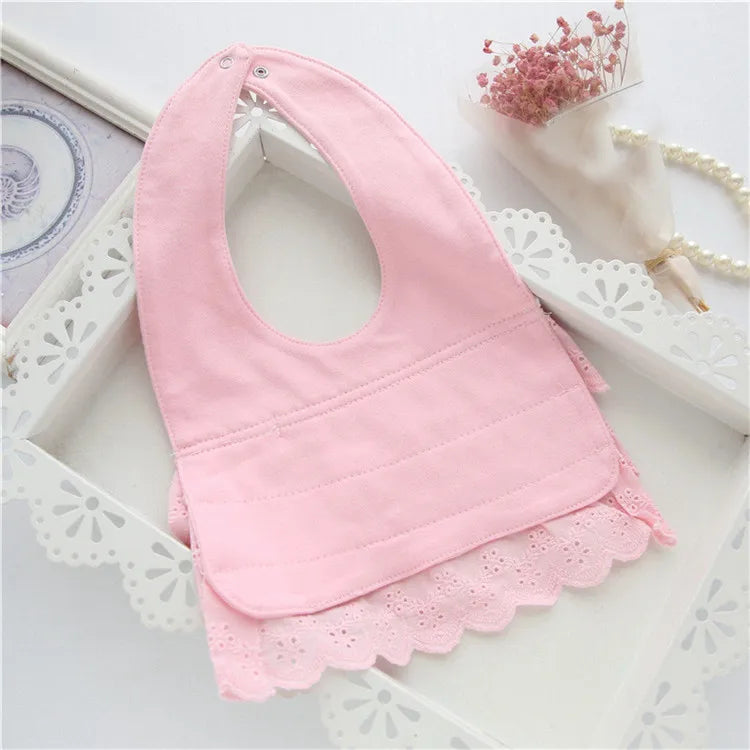 0-24Month Baby Bibs For Girls Boys 100% Cotton Gentleman Princess Style Fashion Newborn Burp Cloth Infant Saliva Towels One Size