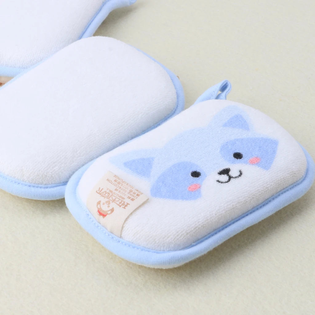 Newborn Baby Bath Brushes Infant Shower Sponge Cotton Rubbing Body Wash Towel
