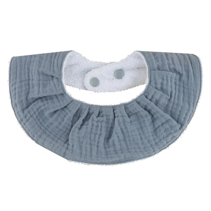 Double Layers Cotton Baby Feeding Bibs Cartoon Printed Newborn Burp Cloth Saliva Towel Scarf for Stuff Shower Gifts