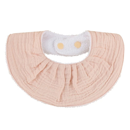 Double Layers Cotton Baby Feeding Bibs Cartoon Printed Newborn Burp Cloth Saliva Towel Scarf for Stuff Shower Gifts