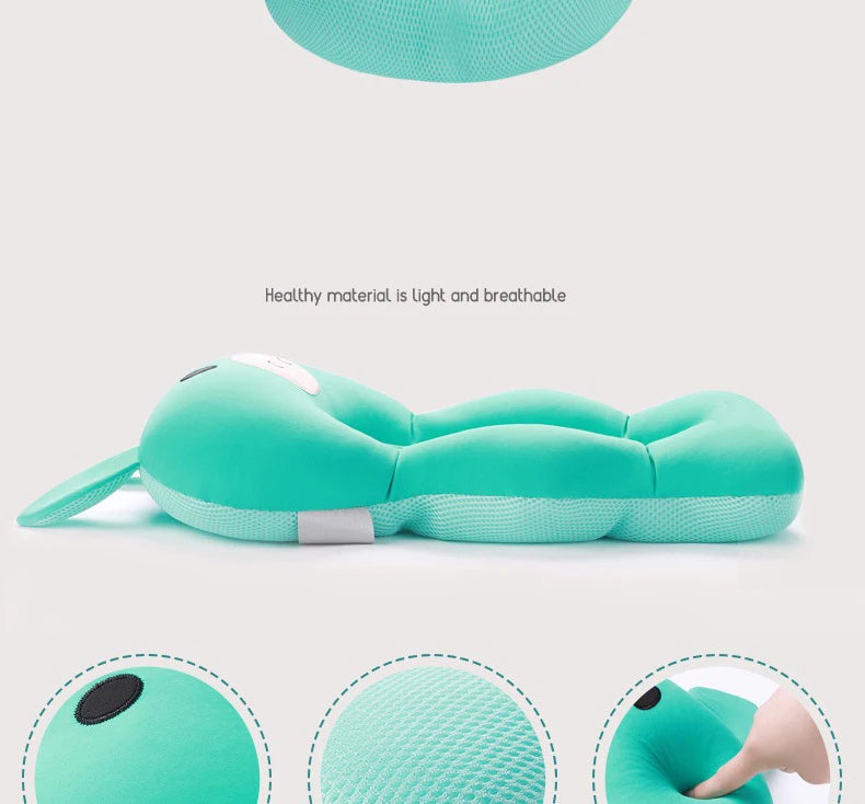 Baby Bath Seat Support Mat Foldable Baby Bath Tub Pad Chair Newborn Bathtub Pillow Infant Anti-Slip Soft Comfort Body Cushion