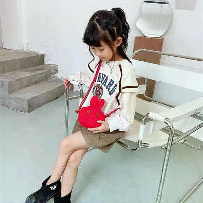 New Cute Little Rabbit Baby Girls Handbags Fashion School Bags for Girls Kids Small Shoulder Lunch Bags Child Girl Backpacks