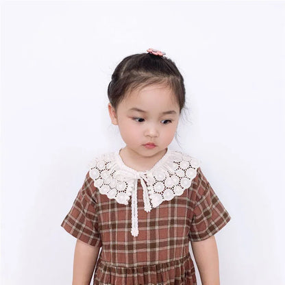 Baby Bib Lace Baby Accessories Korean Kids Lace Collar Cute Hollow Female Baby Bib scarf  baby bib scarf  scarf