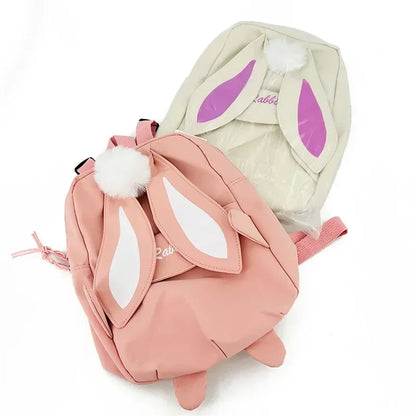 Fashion Children School Bags Bunny Portable Backpacks Kids Travel Rucksacks Cute Boys and Girls School Book Backpack Chest Bag