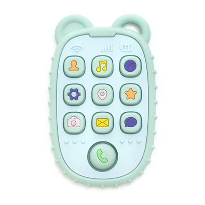 2024 New Baby Teether mobile phone Shape Silicone Teether Teething Toy Kids Sensory Educational Toy baby gift set
