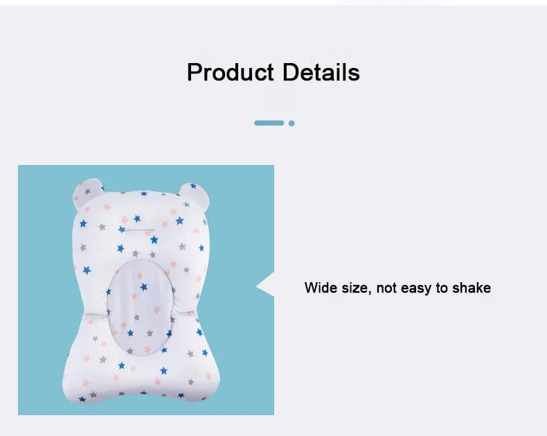 Infant Baby Bath Tub Pad Portable Baby Non-Slip Bathtub Mat Children Shower Air Cushion Bed Newborn Baby Security Bath Seat
