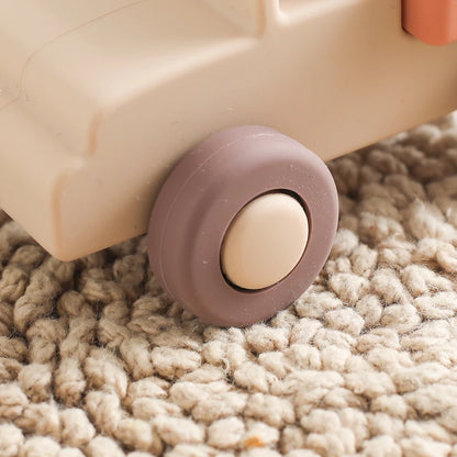 Montessori Baby Silicone Car Toys 0 12 Months Newborn Baby Things Silicone Baby Teether Toy Car  Educational Toy Silicone Blocks