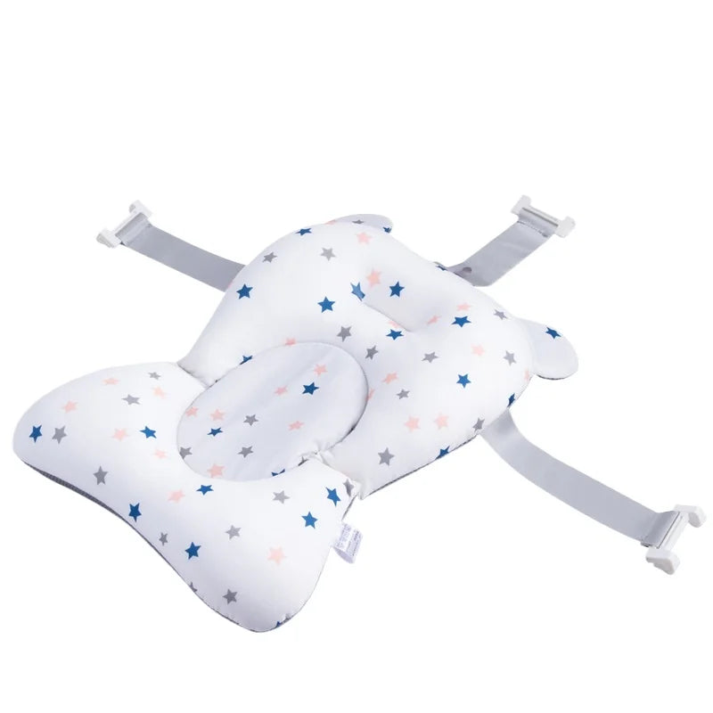 Infant Baby Bath Tub Pad Portable Baby Non-Slip Bathtub Mat Children Shower Air Cushion Bed Newborn Baby Security Bath Seat