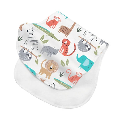 2-Layer Burp Cloth Newborn Bibs Absorbent Baby Feeding Teething Bibs Soft-Cotton Burp Cloths for Babies Baby Shower-Gift