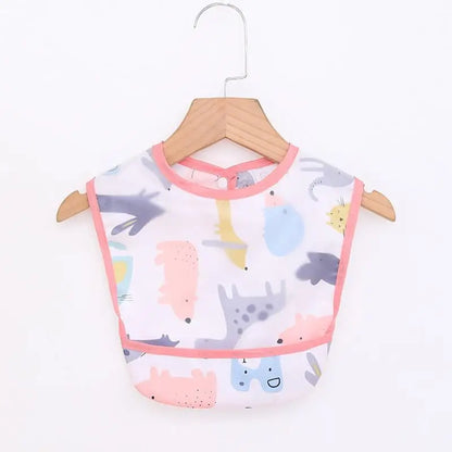 Sleeveless Bibs For Children Baby Kids Toddler Waterproof Long Sleeve Art Smock Feeding Bib Apron Fit 0-6 Years Dropshipping