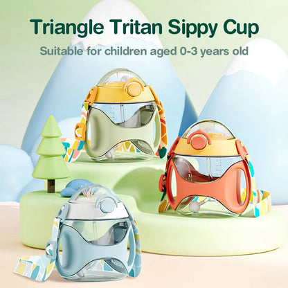 Dr.isla Kids Water Sippy Cup With Straw Cartoon Leakproof Water Bottles Outdoor Portable Drink Bottle Children's Lovely Cup