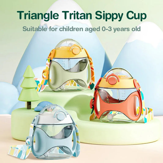 Dr.isla Kids Water Sippy Cup With Straw Cartoon Leakproof Water Bottles Outdoor Portable Drink Bottle Children's Lovely Cup