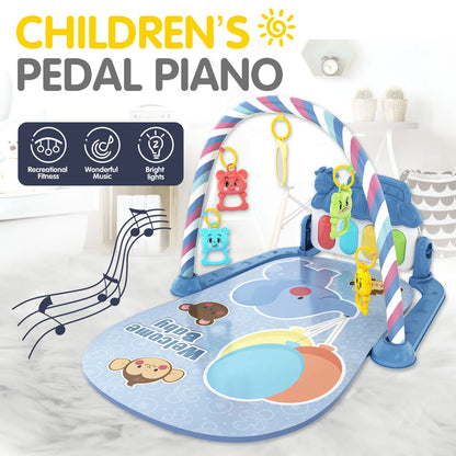 Children's pedal piano education early education music fitness baby music fitness equipment toy light crawling mat