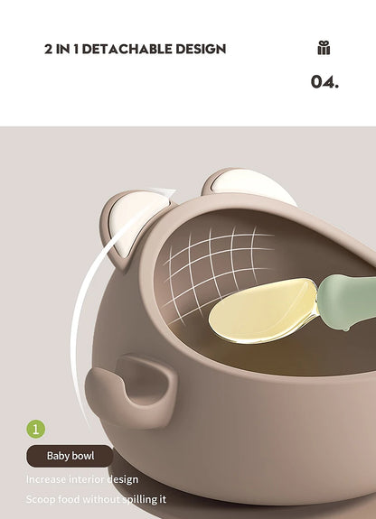 BANSHILI Baby Learning Feeding Cup Kid Feeding Drinkware Straw Bottles Anti-Hot Leakproof Silicone Tableware Toddler Water Bottl