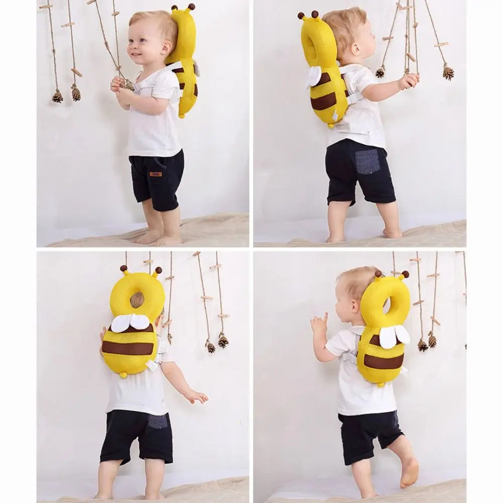 Learn Walk Head Protector Cushion Head Back Protector Baby Protect Pillow Anti Fall Backward Cap Carry Cartoon Kids Safe Bibi