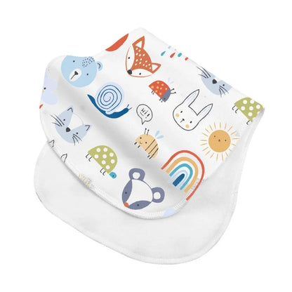 2-Layer Burp Cloth Newborn Bibs Absorbent Baby Feeding Teething Bibs Soft-Cotton Burp Cloths for Babies Baby Shower-Gift