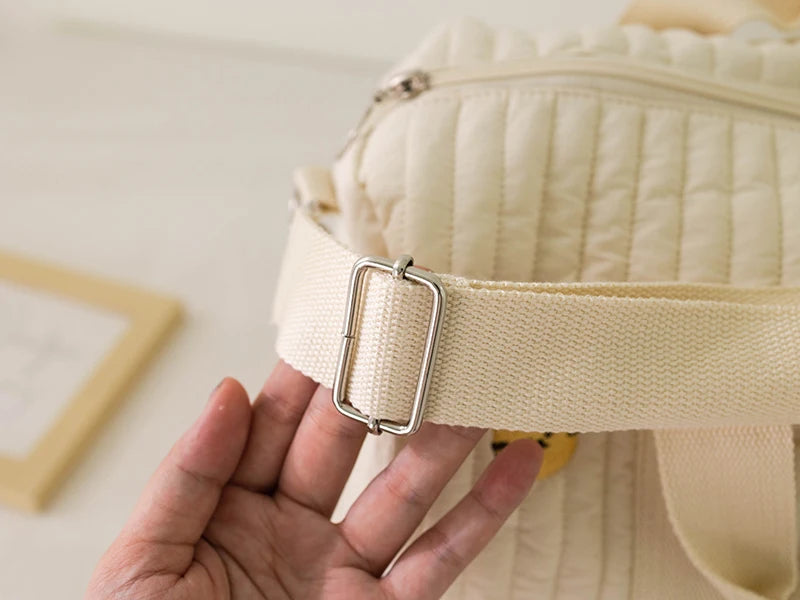 New Embroidered Mom Bag Storage Bag Large Capacity Mommy Travel Bag Fashion Multi-functional Handbag Lightweight Diagonal
