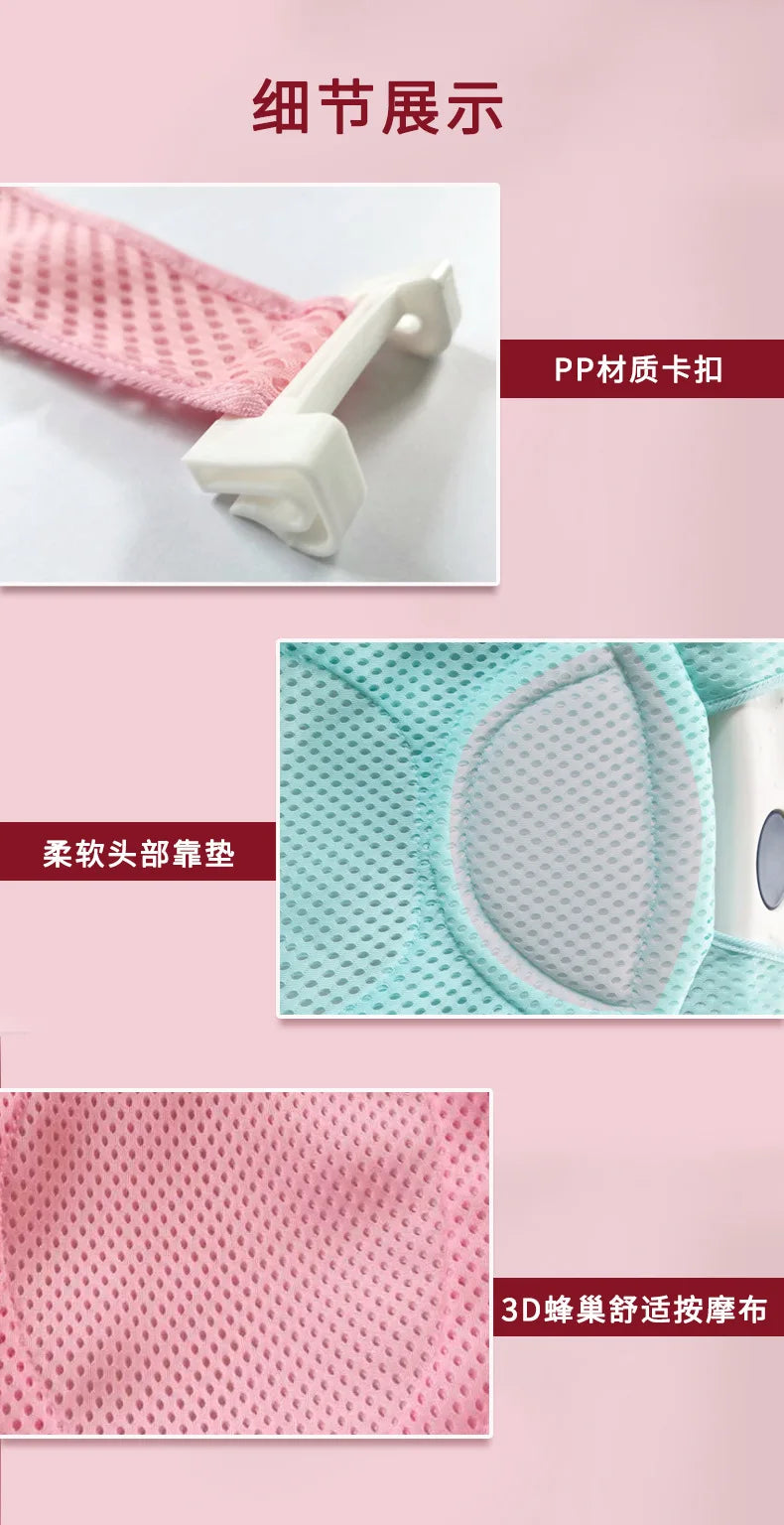 Baby Shower Bath Tub Pad Non-Slip Bathtub Seat Support Mat Newborn Safety Security Bath Support Cushion Foldable Soft Pillow