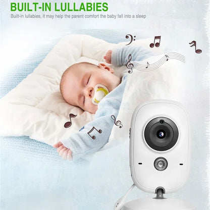 VB602 Baby Monitor IR Night Vision Temperature Monitor Lullabies Intercom VOX Mode Video Baby Camera Walkie Talkie Babysitter