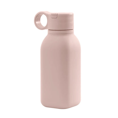 1PCS Baby Silicone Sports Cup Portable Baby Tableware Solid Color Baby Water Bottle Leakproof Baby Sippy Cups Kids Flip Lid Cup