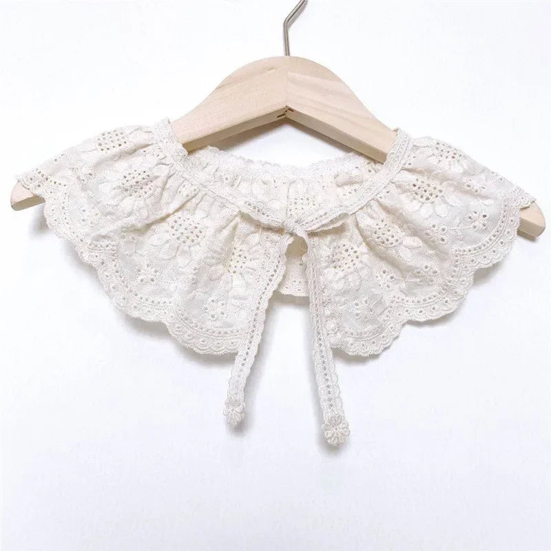 Baby Bib Lace Baby Accessories Korean Kids Lace Collar Cute Hollow Female Baby Bib scarf  baby bib scarf  scarf