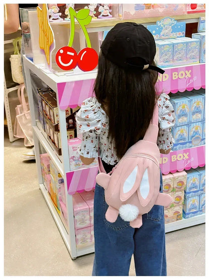 Fashion Children School Bags Bunny Portable Backpacks Kids Travel Rucksacks Cute Boys and Girls School Book Backpack Chest Bag