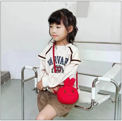 New Cute Little Rabbit Baby Girls Handbags Fashion School Bags for Girls Kids Small Shoulder Lunch Bags Child Girl Backpacks