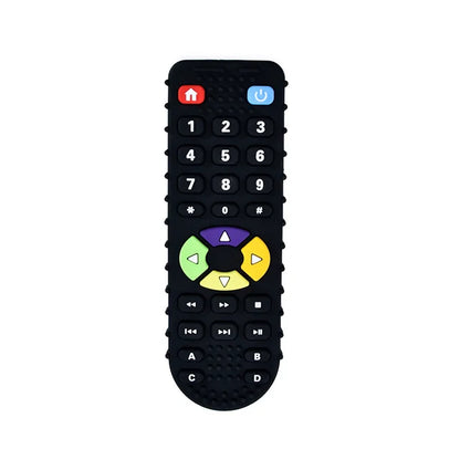 Baby Silicone Teether Toys BPA Free Remote Control Shape Teether Rodent Gum Pain Relief Teething Toy Kids Sensory Educational